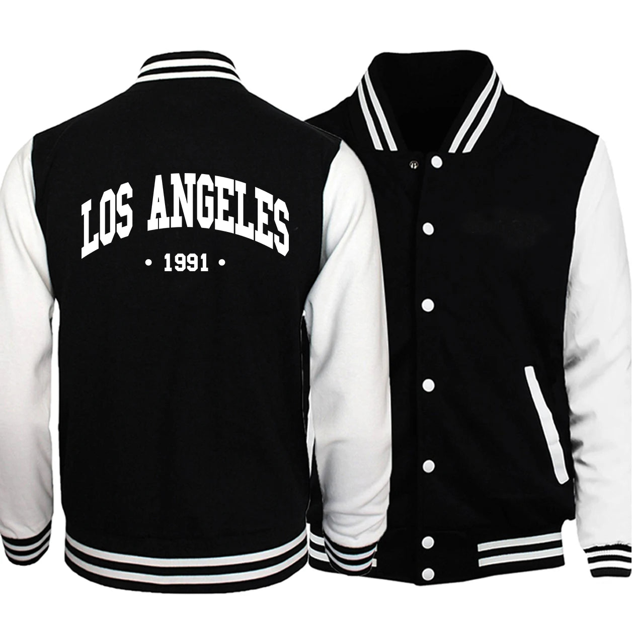 Seaport Angel City Los Angeles Letter Printing Jackets Men S-5XL Fleece Baseball Uniform Oversize ClothingLoose Fashion Coat