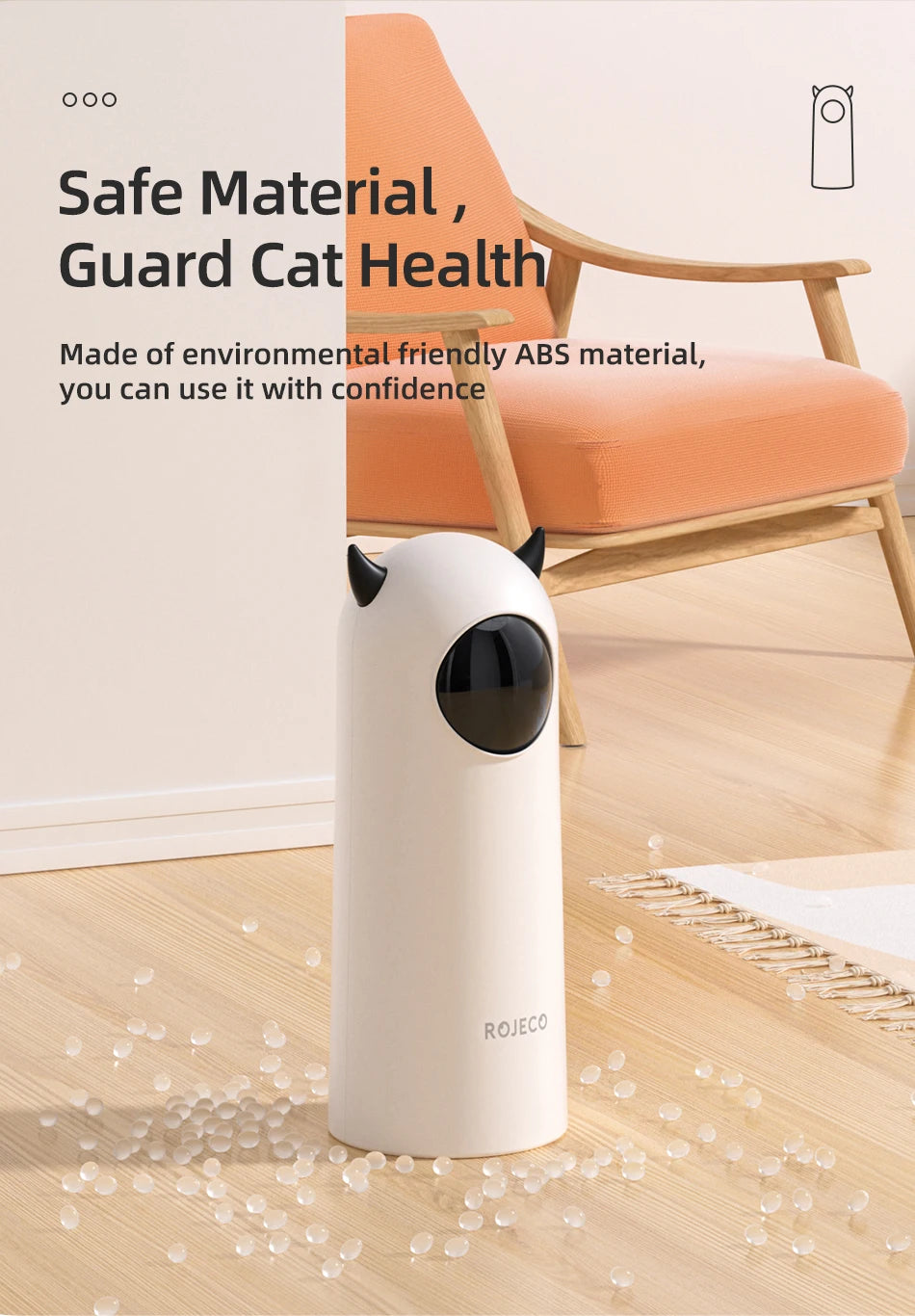 ROJECO Automatische Katze Spielzeug Interaktive Smart Necken Haustier LED Laser Indoor Katze Spielzeug Zubehör Handheld Elektronische Katze Spielzeug Für Hund