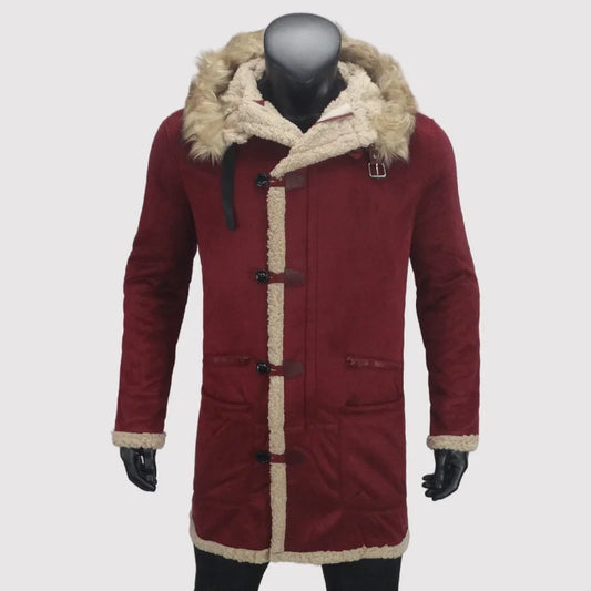 Winter Kalte Herren Jacken Fleece Mantel Mit Kapuze Mann Warme Klassische Mäntel Verdickte Wildleder Männliche Kleidung Outer Euro Größe S-5XL