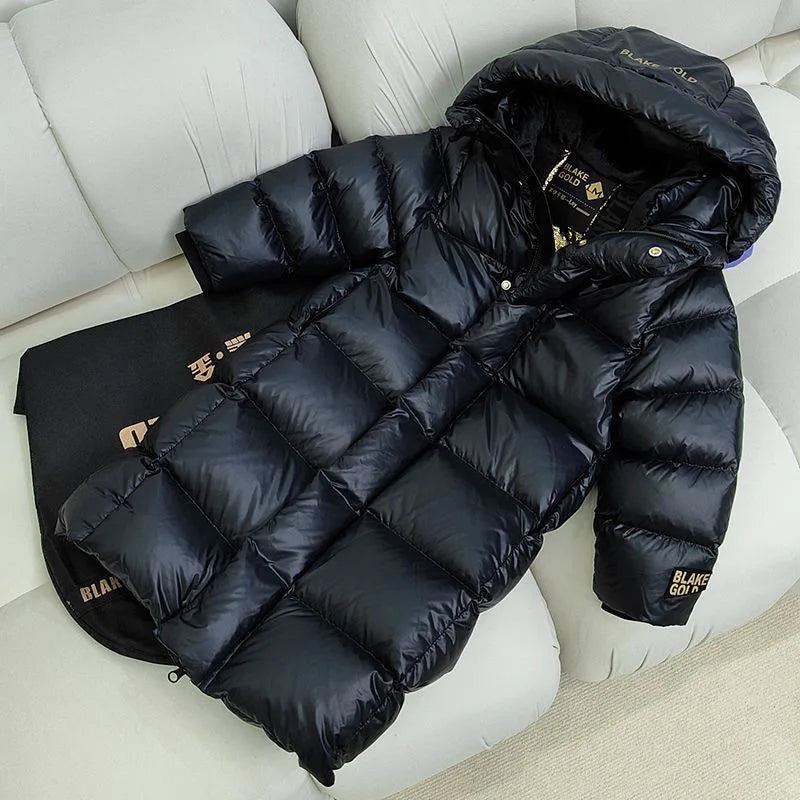 Winter Verdicken Mädchen Oberbekleidung Warm Halten Mode Wasserdichte Kinder Jacke Mit Kapuze Zipper Mädchen Mantel 4-12 Jahre Kinder der Kleidung