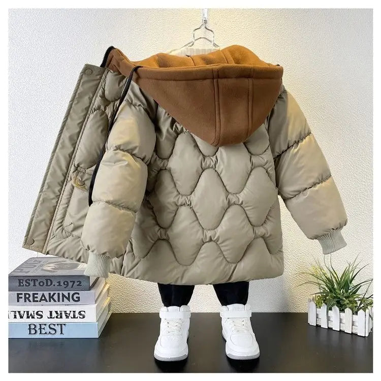 Warm halten Winter Jungen Jacke wasserdicht Mode Baby Mantel Kapuze Reiß verschluss Jungen Oberbekleidung Geburtstags geschenk 4 6 8 10 Jahre Kinder kleidung