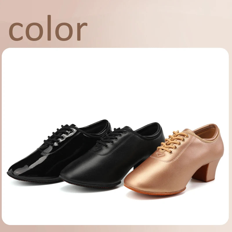 Women's Ballroom Dancing Shoes 5CM heel Elegant Modern Practice Dance Shoes Latin Bachata Tango Shoe