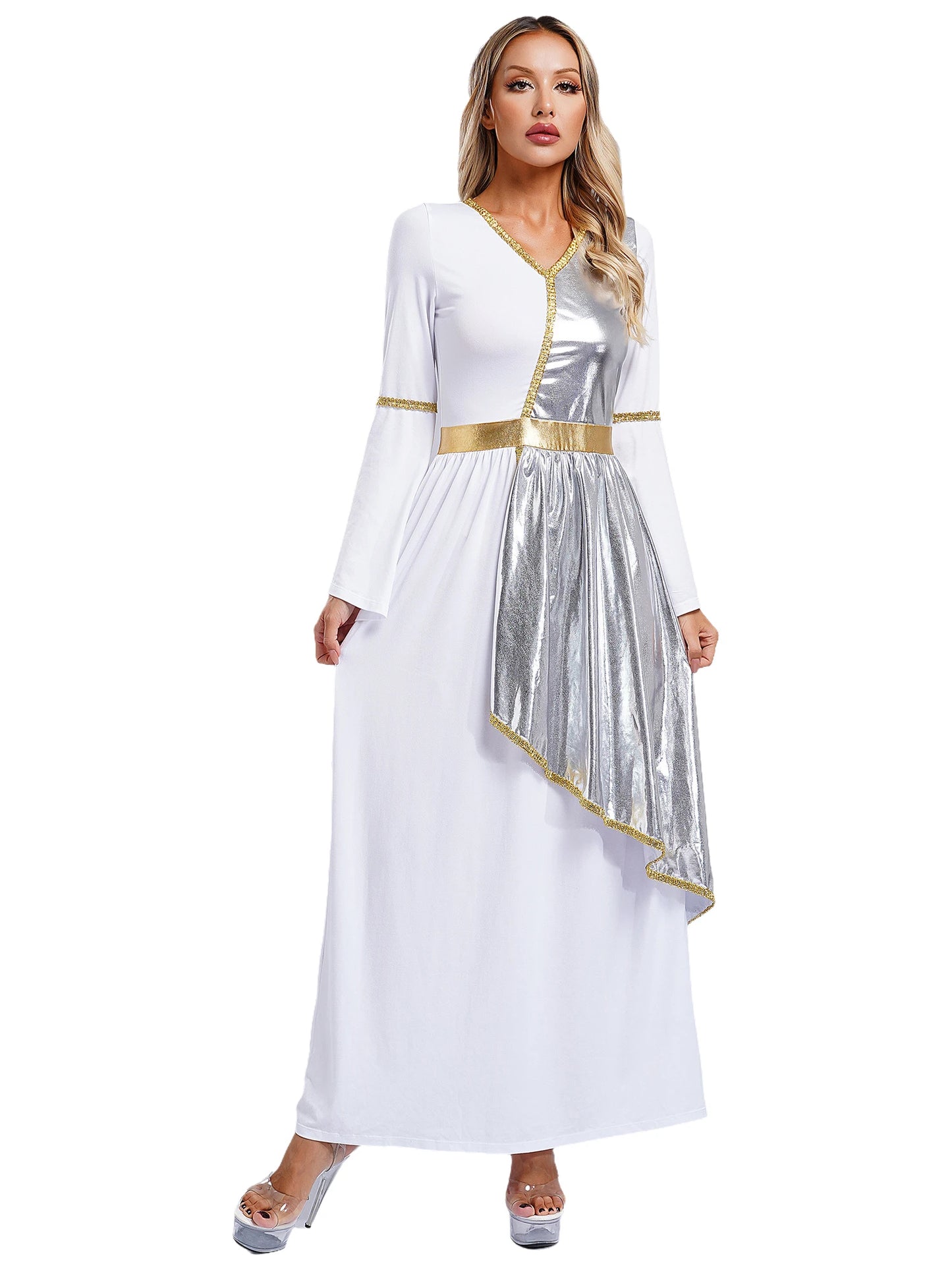 Frauen Toga Kostüm alten griechischen Gott römische Prinzessin Kleider Robe Mythos Philosoph Adel Halloween Cosplay verkleiden