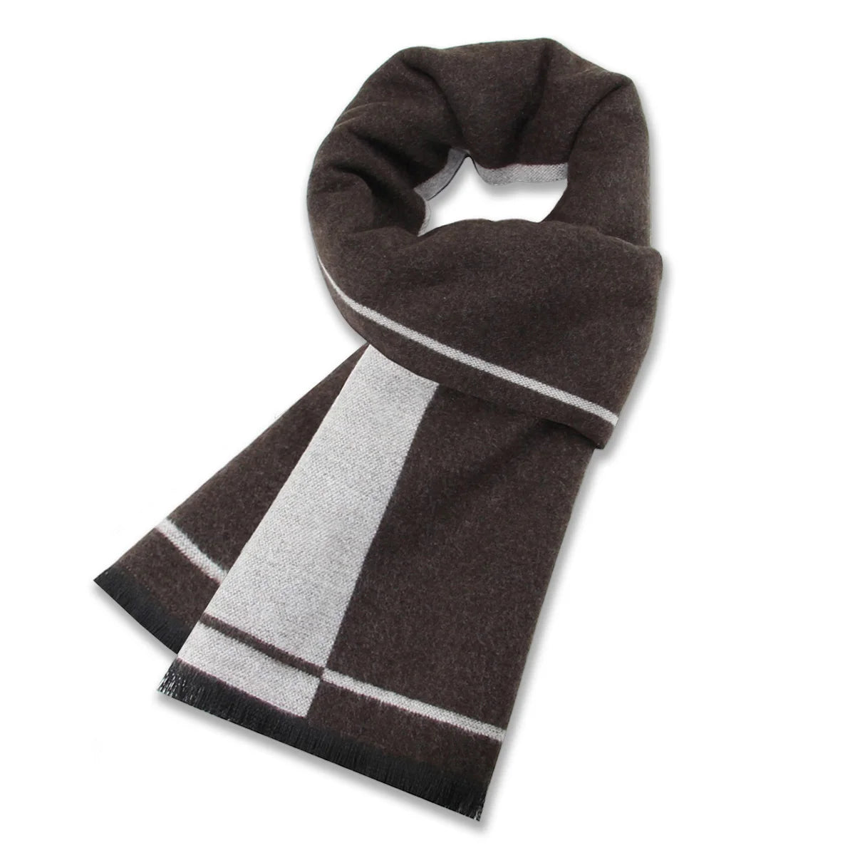 Kaschmir Schal Männer Winter Streifen solide karierte Wolle Schal Luxus klassische warme Kaschmir Winters chals für Männer Winter Accessoires