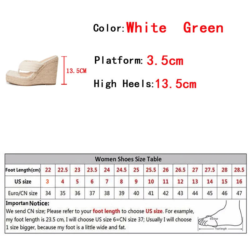 Liyke Grün Cord Schmale Band 13,5 CM Keile Heels Hausschuhe Weibliche Offene spitze Plattform Sandalen Frauen Sommer Kleid Schuhe Größe 42