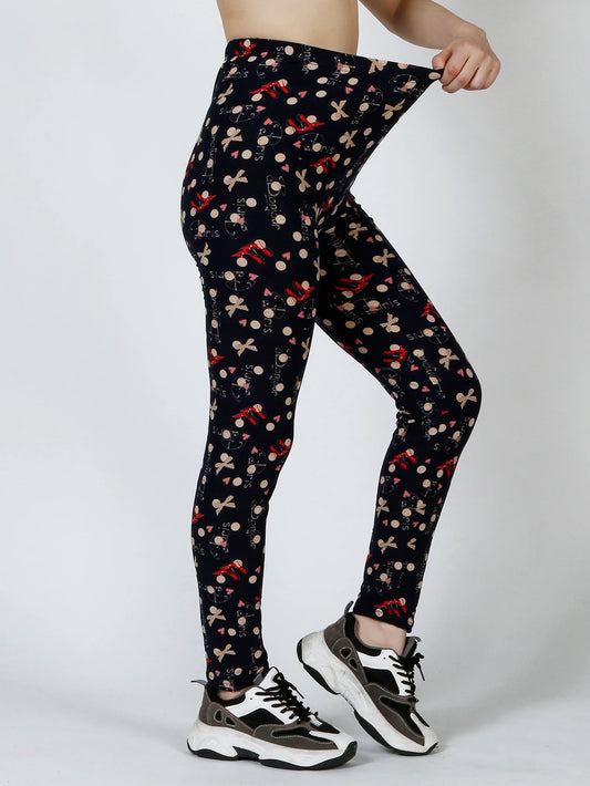 CUHAKCI Floral Sexy Pants Printed Legging Women Love Fitness Leggins Push Up Trousers Casual High Quality Sport