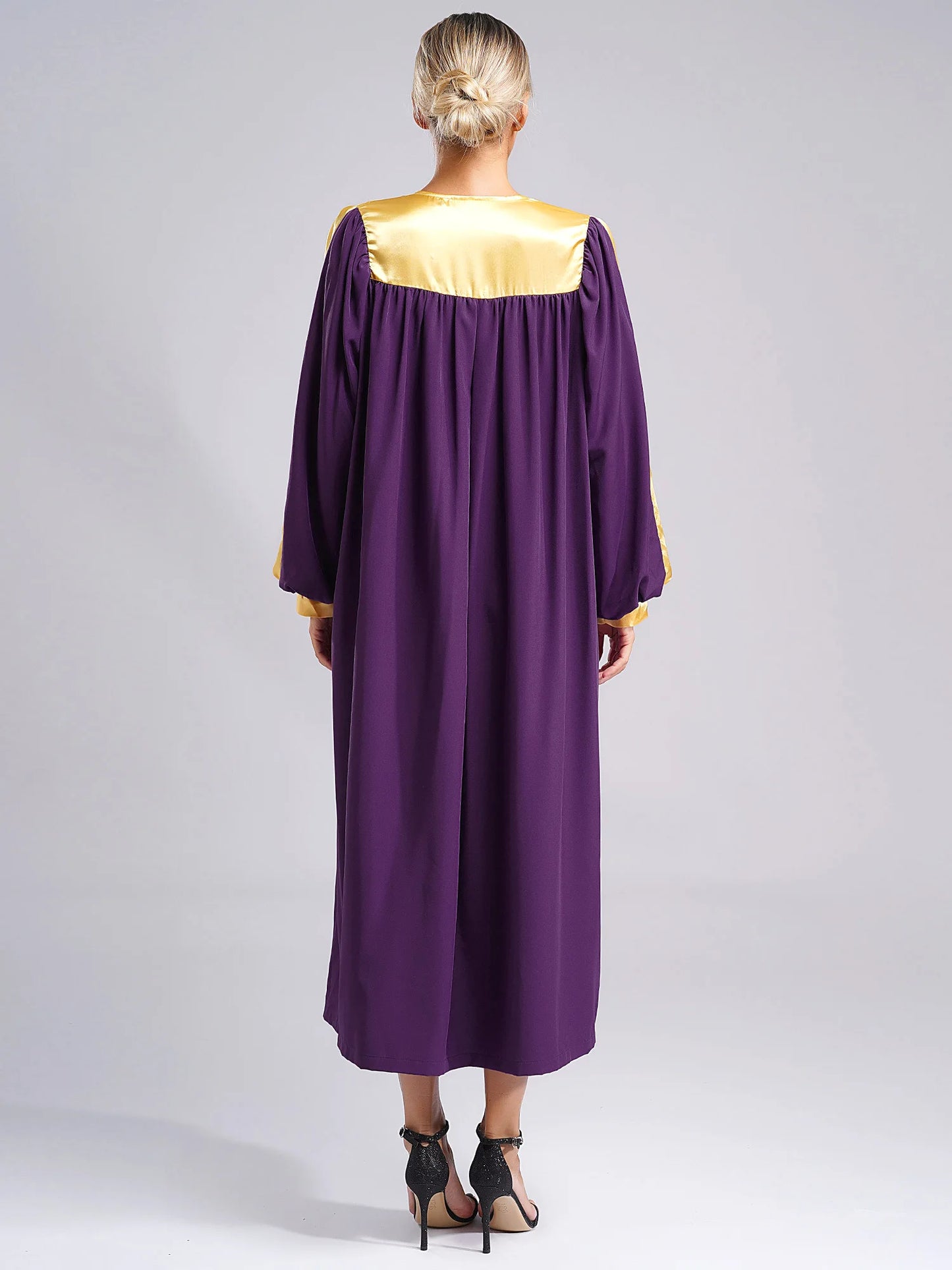 Damen Kirchenchor Robe Erwachsene Priester Pastor Prediger Minister Outfit Klerus Kleid Abschlusskleid Christliches Taufe Kostüm