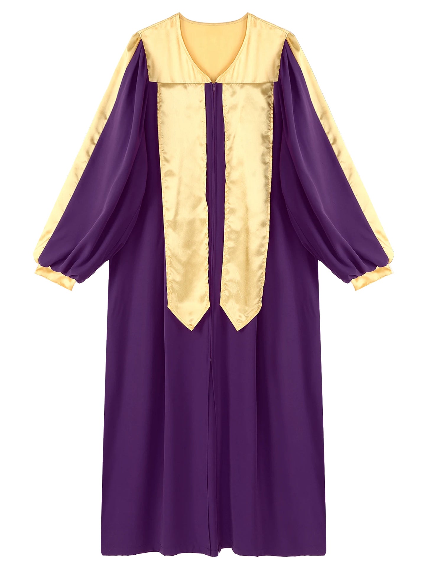 Damen Kirchenchor Robe Erwachsene Priester Pastor Prediger Minister Outfit Klerus Kleid Abschlusskleid Christliches Taufe Kostüm