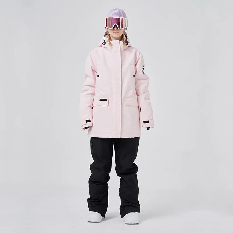 Winter Neue 2022 Ski Anzug Frauen Outdoor Sport Snowboard Jacken Ski Set Winddicht Wasserdichte Overalls Schnee Hosen Warme Atmungsaktiv