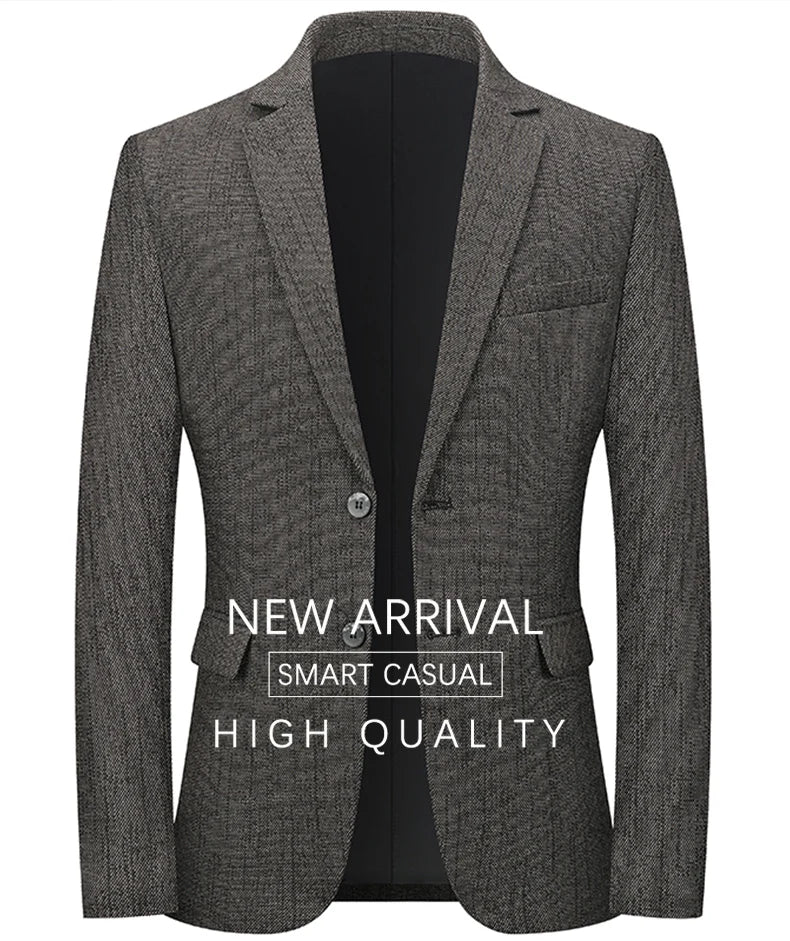 Browon Marke Frühling Herbst Form Blazer für Männer Slim Fit Zwei-Knopf-Fliegen Herren Anzüge Luxus Designer Hochzeits mantel über Größe