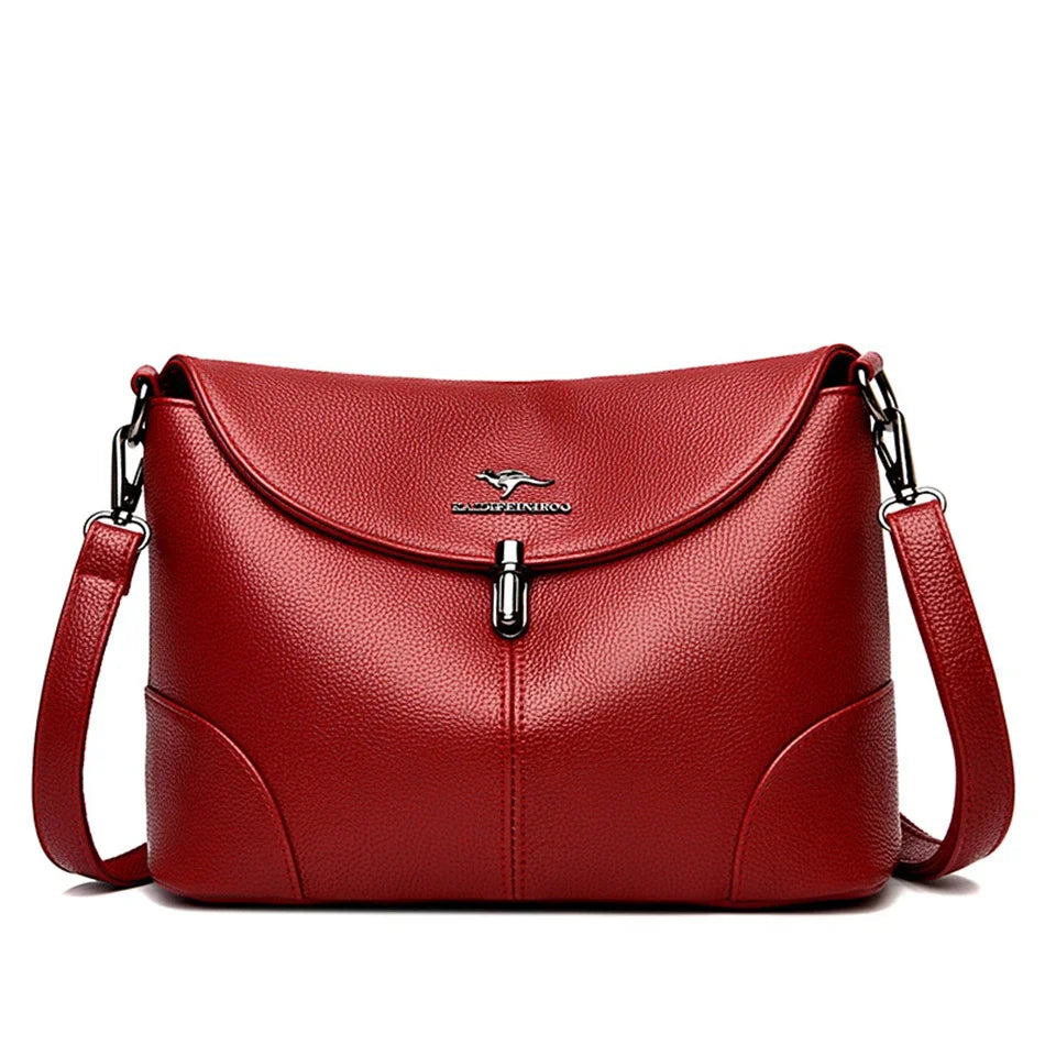 Leder Lässige Umhängetaschen für Frauen 2024 Damen Luxus Designer Handtasche Hohe Qualität Schulter Tasche Sac Cross Body Tasche Frau