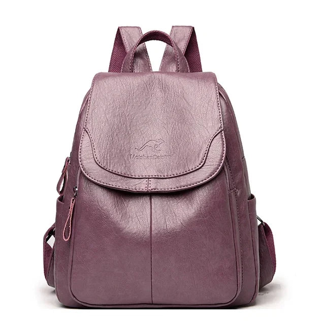 Echte Frauen Leder Rucksack Mode weibliche Umhängetasche Sack a dos Damen Rucksack Mochi las Schult aschen für Teenager-Mädchen 2024