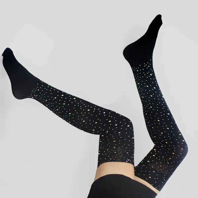 Sexy Strass Lingeri Lange Socke Frauen Lange Socke Oberschenkel Hoch Über Den Knie Strümpfe sexy Lolita Damen Mädchen Warme Knie Socken