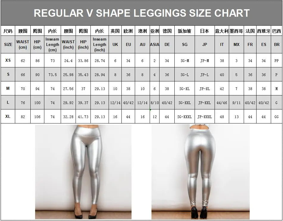 Shascull fites Melodie regelmäßige rosa hohe Taille Leder V-Form Leggings Push-up Strumpfhose Frau Thermo Leggings Frauen