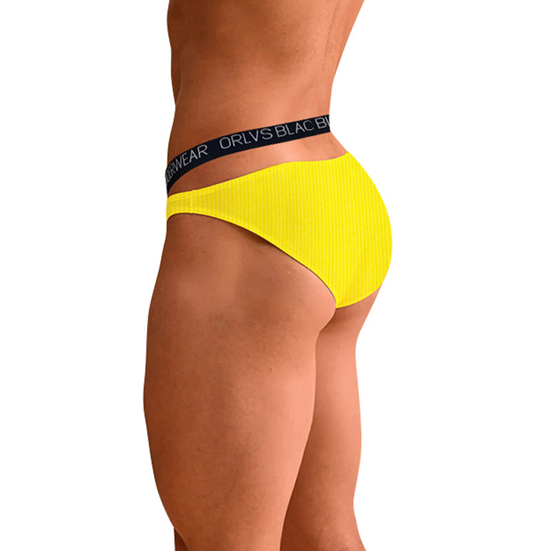 Orlvs Männer Unterwäsche Low-Rise bequeme schnell trocknende Männer Bikini niedrige Taille Hüfte Lifting Höschen neue sexy Slips Dreieck or6311