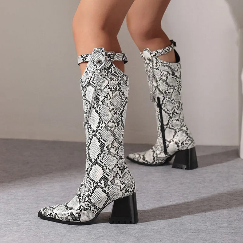 Luxury Women's Boots High-heeled Boots