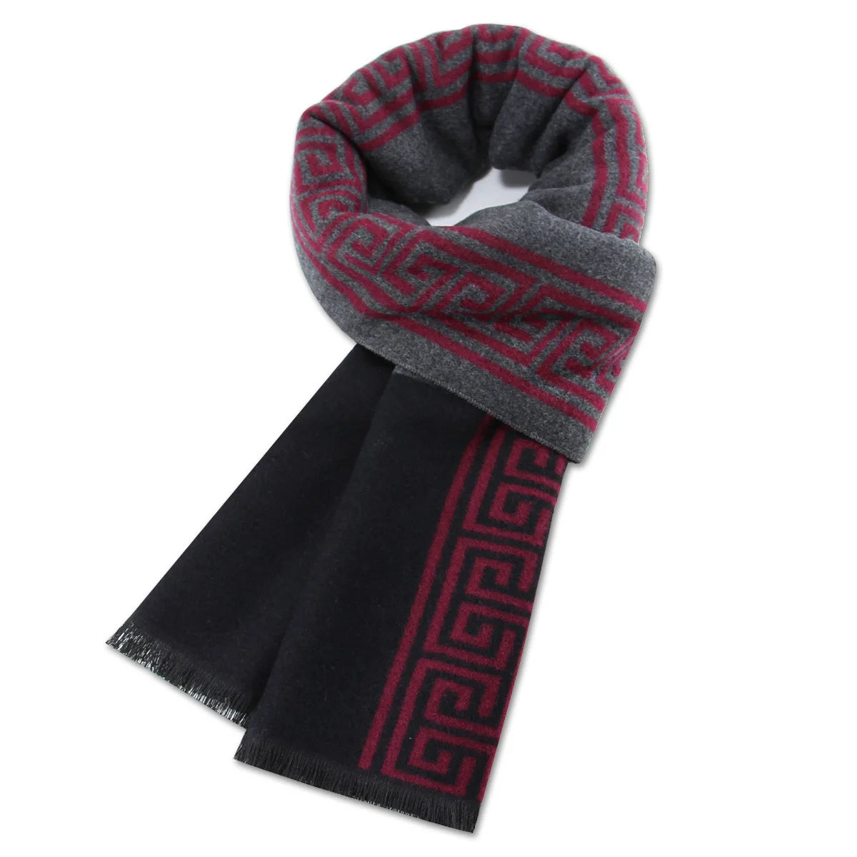 Kaschmir Schal Männer Winter Streifen solide karierte Wolle Schal Luxus klassische warme Kaschmir Winters chals für Männer Winter Accessoires