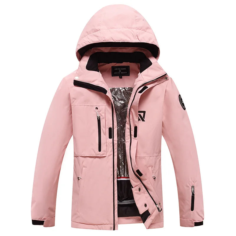 Neuankömmlinge Damen Ski anzug Winter Outdoor Schnee tragen wasserdicht wind dicht verdickt warme Herren Ski jacke Hosen Set Arbeits stil