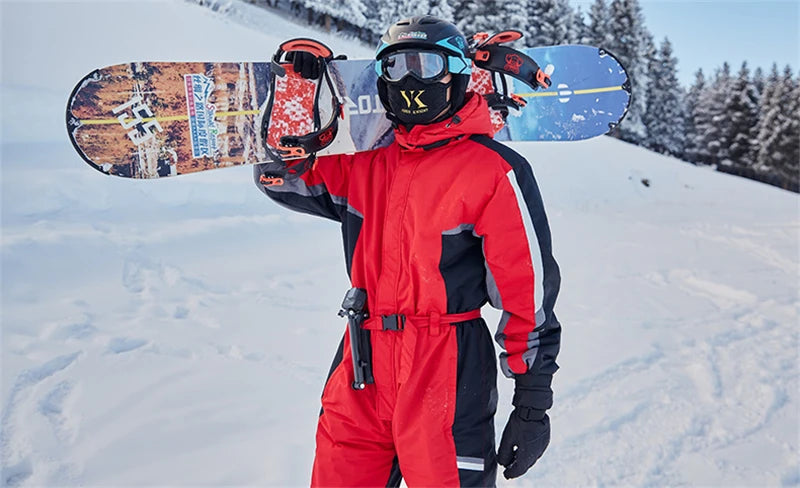 Schnee Skifahren Overalls Overall Warme Wasserdicht Mit Kapuze Mann Fleece Kleidung Männer Sport Winter Frauen Snowboarden Männlichen Schneeanzüge