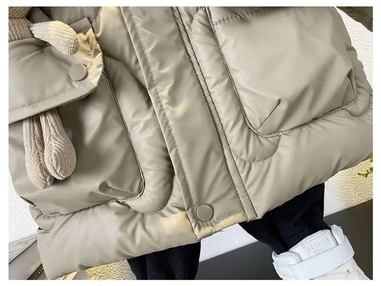 Warm halten Winter Jungen Jacke wasserdicht Mode Baby Mantel Kapuze Reiß verschluss Jungen Oberbekleidung Geburtstags geschenk 4 6 8 10 Jahre Kinder kleidung