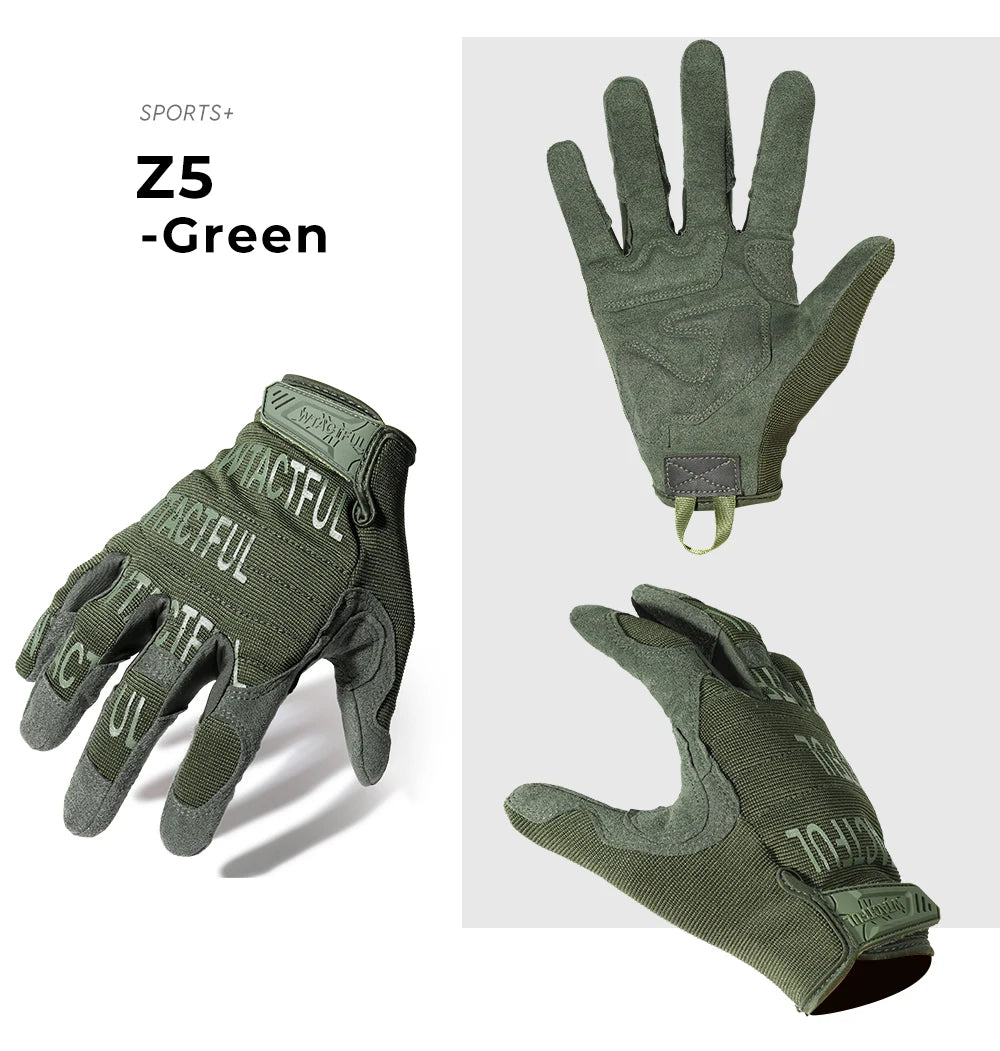 Outdoor Tactical Gloves Military Training Army Sport Climbing Shooting Hunting Riding Cycling Full Finger Anti-Skid Mittens