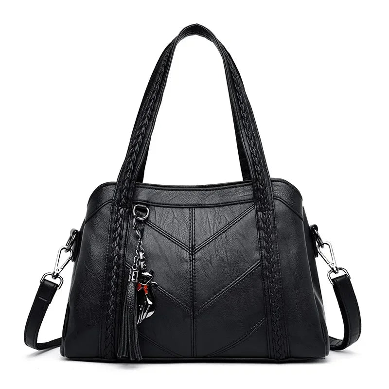 Sac A Main Weiches Leder Luxus Handtaschen Frauen Taschen Designer Damen Handtasche Hohe Qualität Quaste Umhängetaschen Für Frauen Tote Tasche