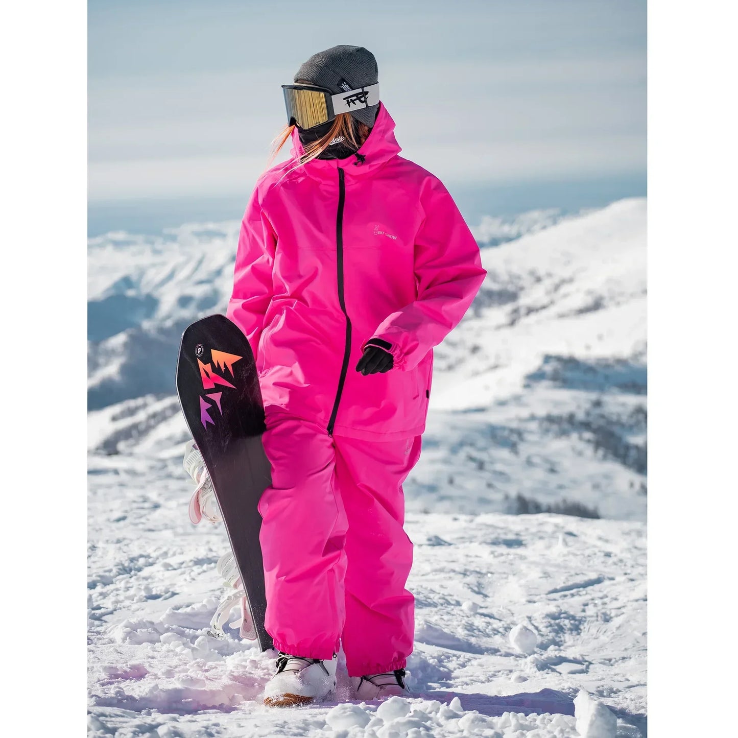 2024 Winter übergroße Frau Ski anzug Set Frauen Snowboard Set weibliche Outdoor Schnee anzug wasserdichte wind dichte Ski jacke Set