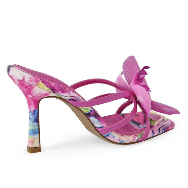 Only maker Frauen quadratische Zehen Blume Panto letten 9cm dünne High Heel Knöchel riemen elegante Party kleid große Sandalen - Blockshop.store