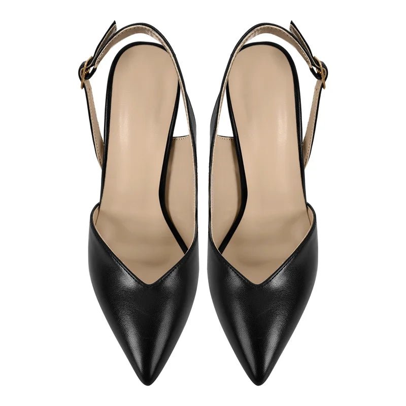 Only maker Frauen spitzen Zehen schwarz sexy Riemen Stiletto High Heel Knöchel riemen Heels Sandalen - Blockshop.store