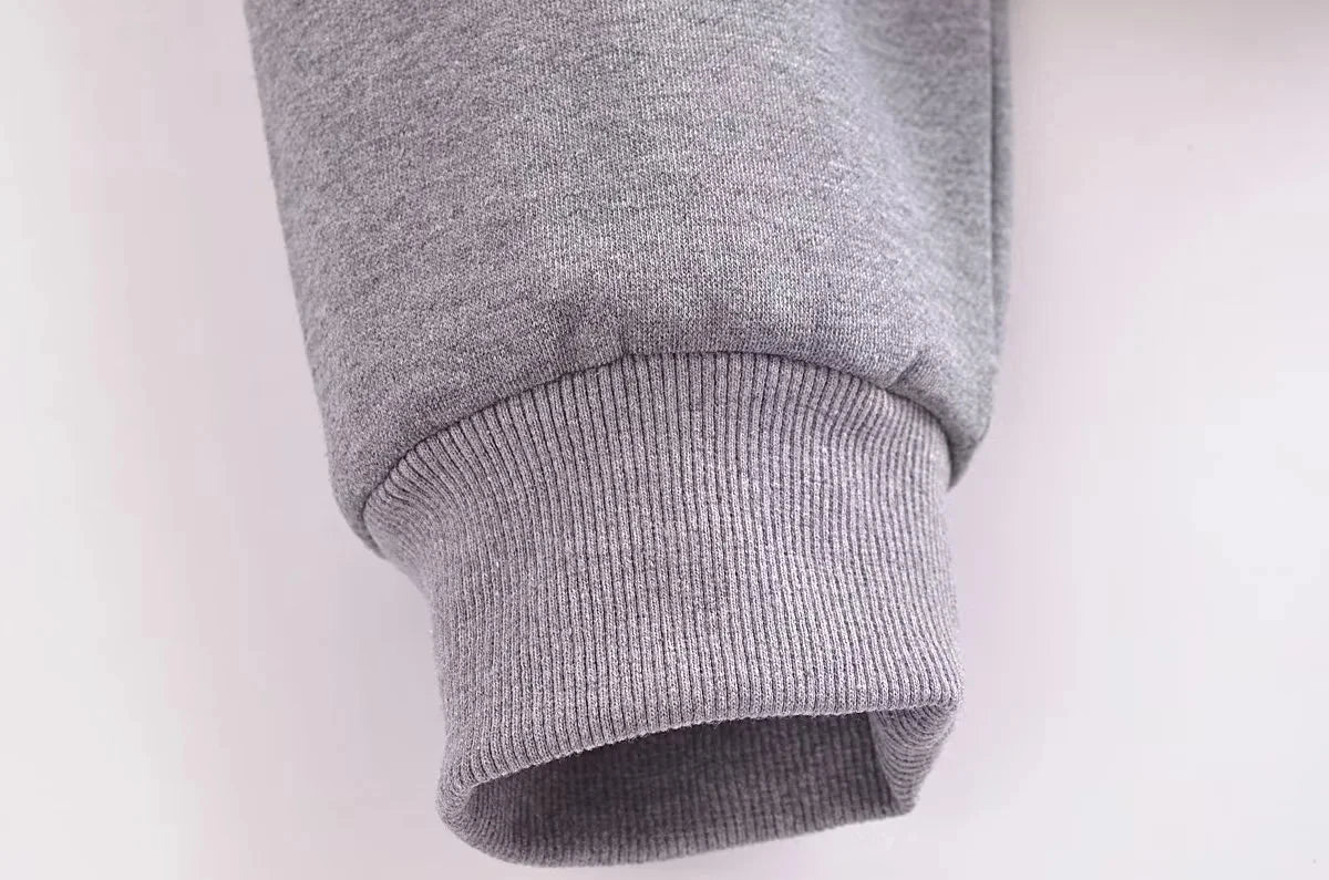 Trafza 2023 Frauen setzt lässige feste Bomber jacken Langarm Reiß verschluss Sweatshirt Mantel elastische Taille Hose eleganter fester Anzug - Blockshop.store