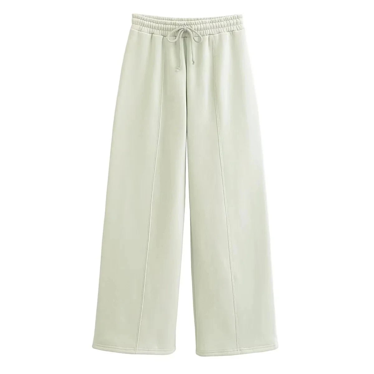 Trafza 2023 Frauen setzt lässige feste Bomber jacken Langarm Reiß verschluss Sweatshirt Mantel elastische Taille Hose eleganter fester Anzug - Blockshop.store