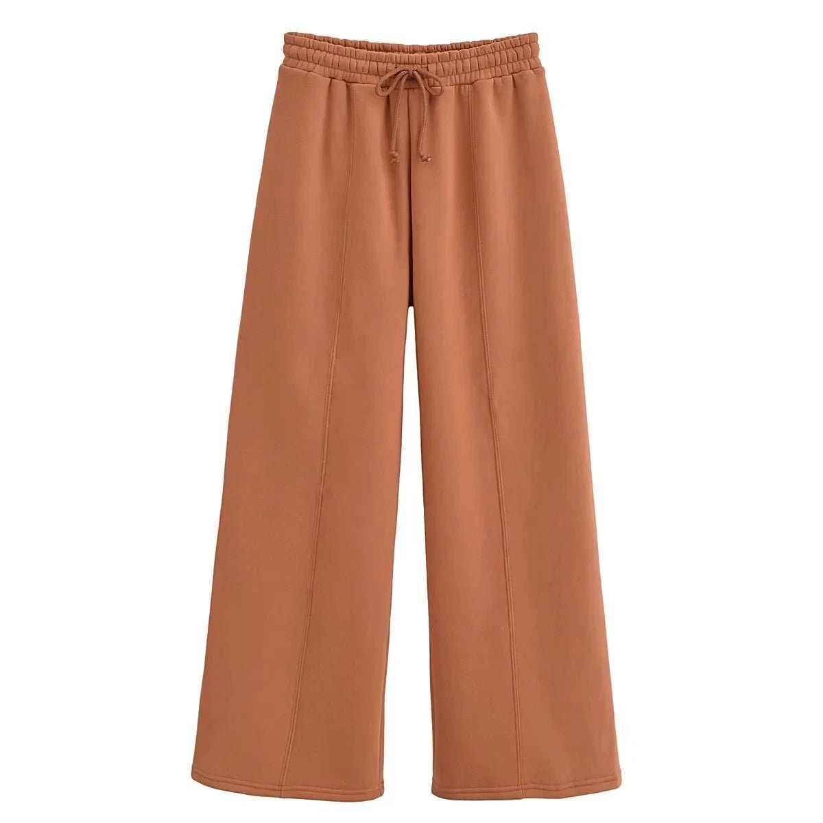 Trafza 2023 Frauen setzt lässige feste Bomber jacken Langarm Reiß verschluss Sweatshirt Mantel elastische Taille Hose eleganter fester Anzug - Blockshop.store