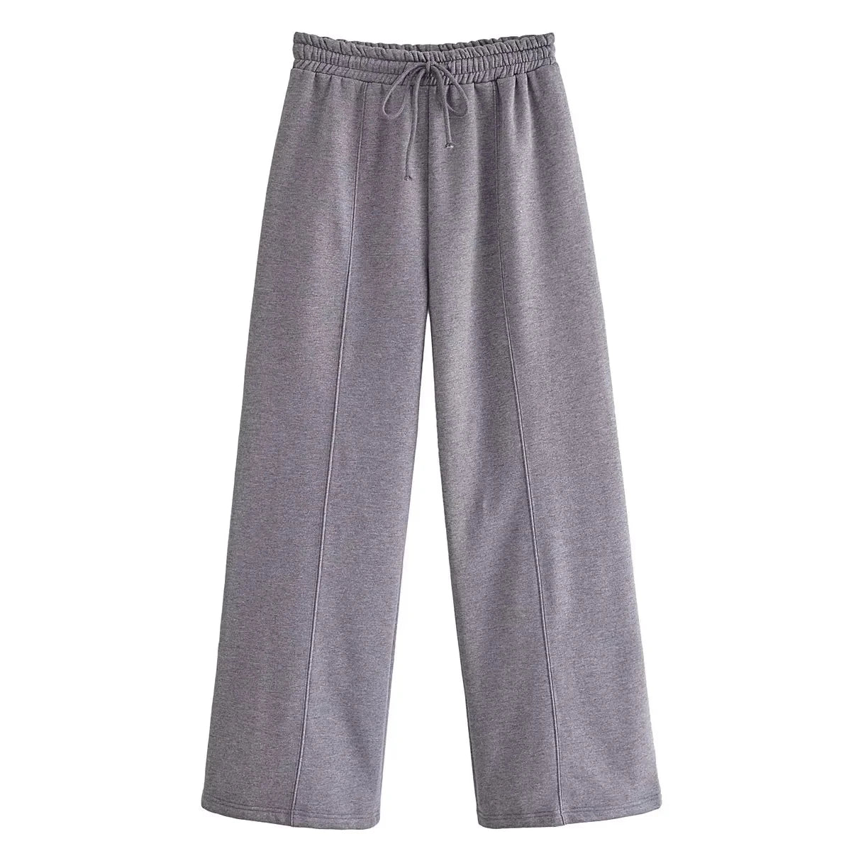 Trafza 2023 Frauen setzt lässige feste Bomber jacken Langarm Reiß verschluss Sweatshirt Mantel elastische Taille Hose eleganter fester Anzug - Blockshop.store