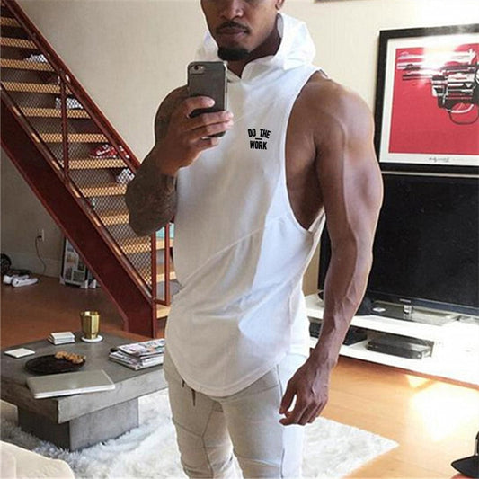 Muscleguys Brand Clothing Bodybuilding hoodie Sleeveless Shirt Fitness Mens Tank Top Muscle Vest Stringer DO THE WORT TankTop