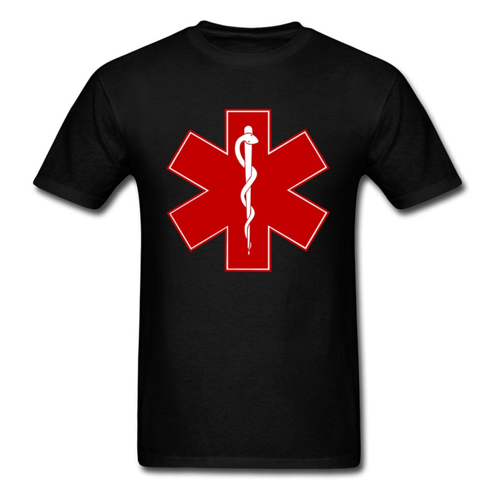 Ambulance T Shirt Men Bass Indie Music T Shirts Famous Brand Breath Cotton Male Shirt Sweatshirt Red Cross Christian Tshirt