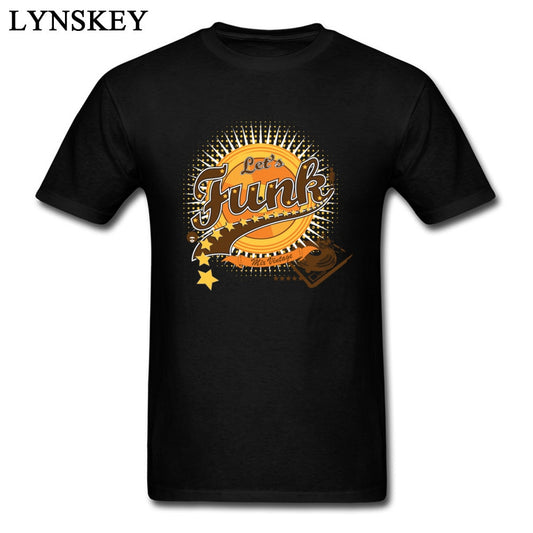 Let&#39;s Funk Mix Jazz Music Vintage Men T-shirt Out Of Sight Funny Hippie Classic Design Men Tshirts Hip Hop Rock Rockabilly