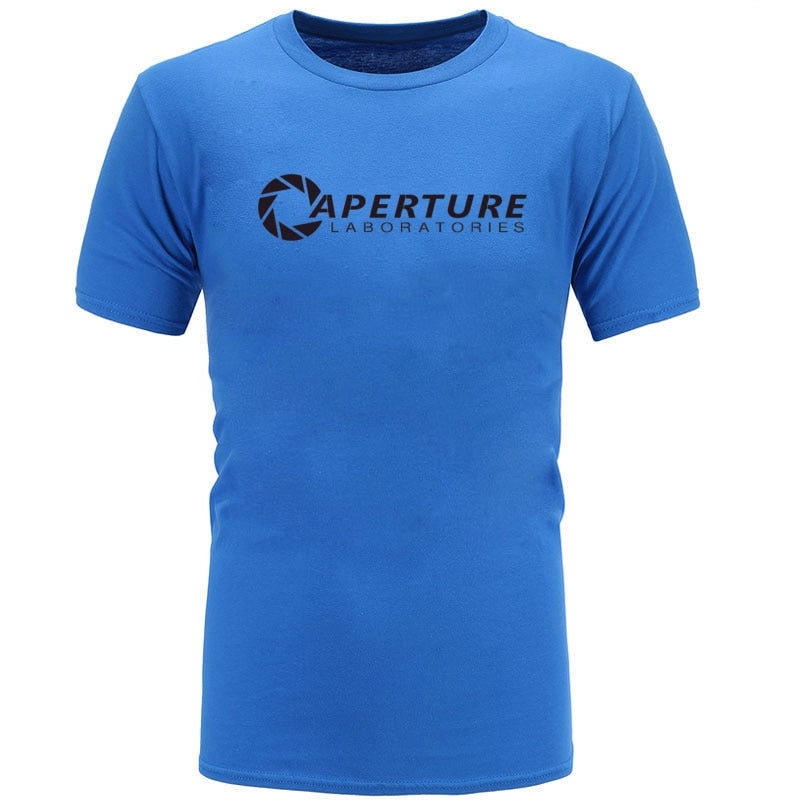 Aperture Laboratories Game Special Men T-shirts O-Neck Short Sleeve Pure Cotton Tops Tee Birthday T-Shirt Top Quality Sweatshirt