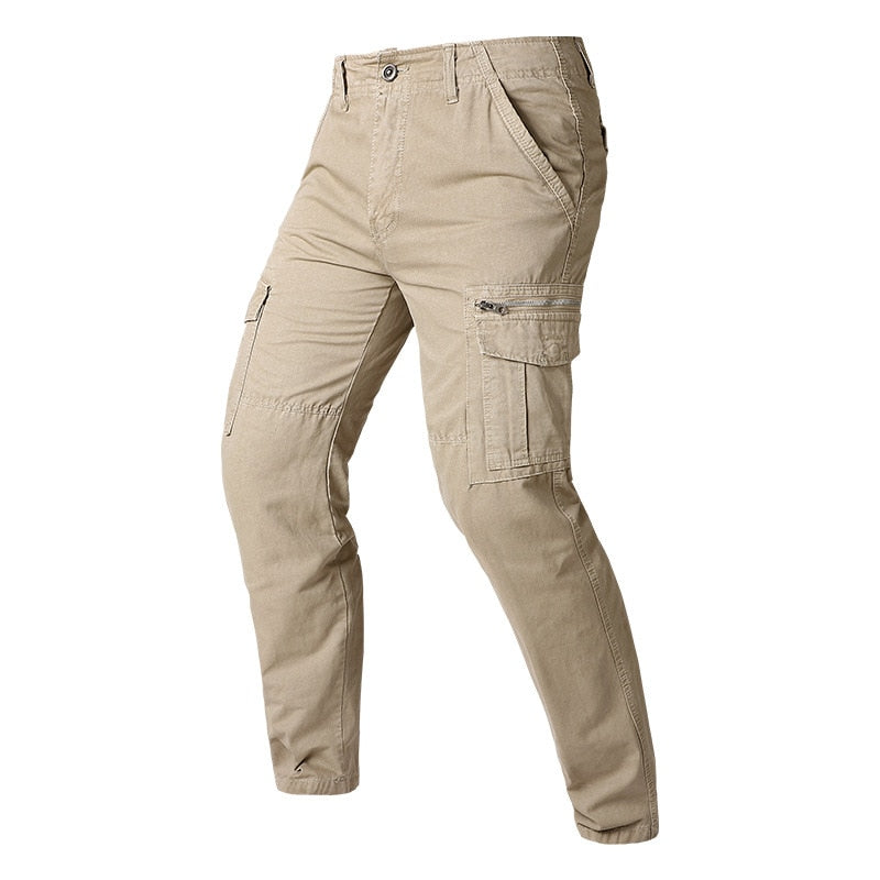 New Cargo Pants Men Fashion Joggers Pants Solid Casual Trousers Military Sweatpants Mens Cotton Multi Pocket Sportswear Pants