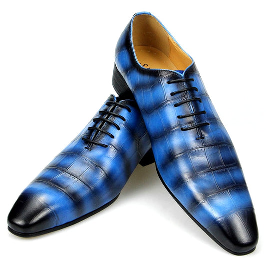 New Fashion Leather Shoes Men&#39;s Casual Leather Business Dress Shoes British Leather Pointed Toe Groom Trend Wedding Men&#39;s Shoes