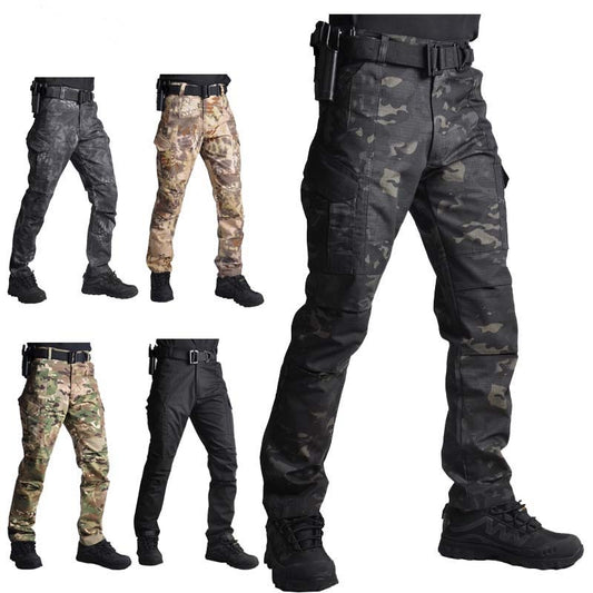 HAN WILD Outdoor Pants Men Camouflage Military Multi-Pockets Pants Tactical Trousers Army Pants Male Female Spring Autumn 2022
